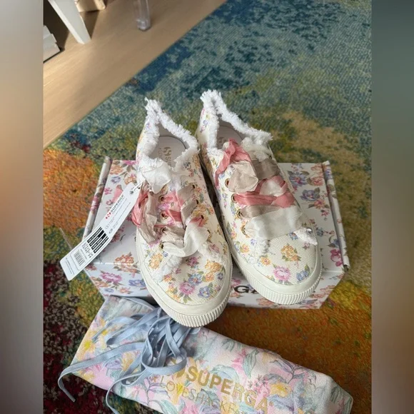 NWT love shack fancy x superga sneakers - Picture 8 of 11